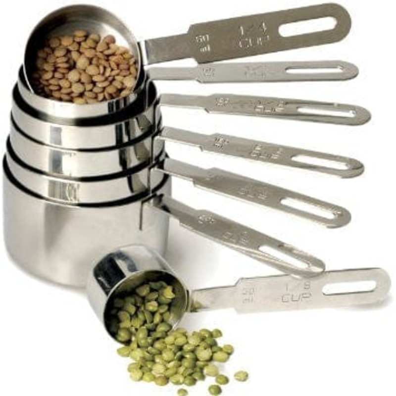 Stainless Steel Measuring Cups, Set of 7