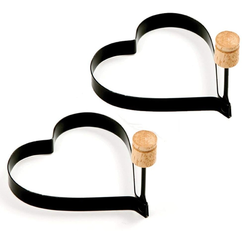 Norpro Heart Pancake/Egg Rings, 2 Pieces