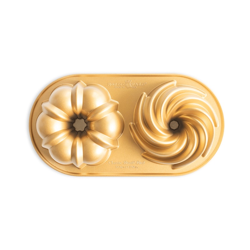 Nordic Ware Classic Duet Bundt Pan - Made in USA
