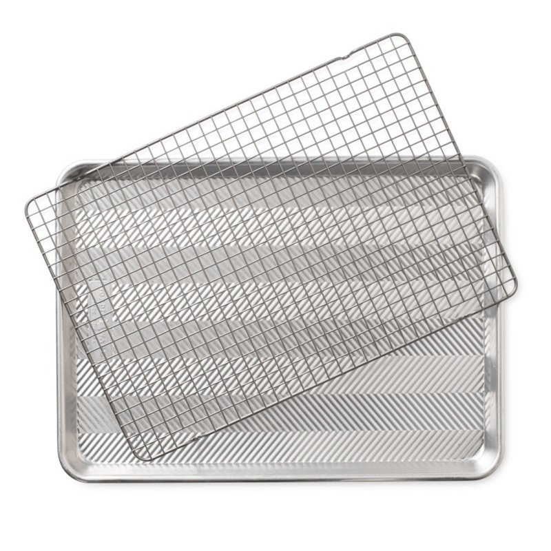 Nordic Ware Prism Half Sheet Pan with Oven-Safe Nonstick Grid - Made in USA