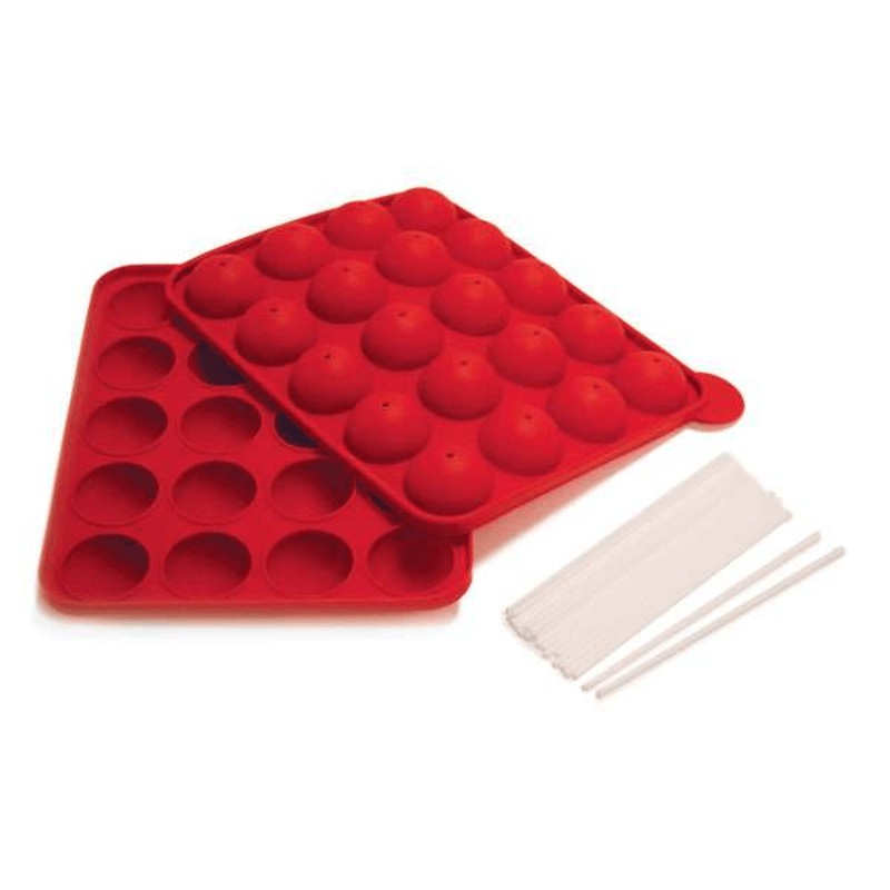 Norpro Nonstick Silicone Cake Pop Pan with 20 Reusable Sticks