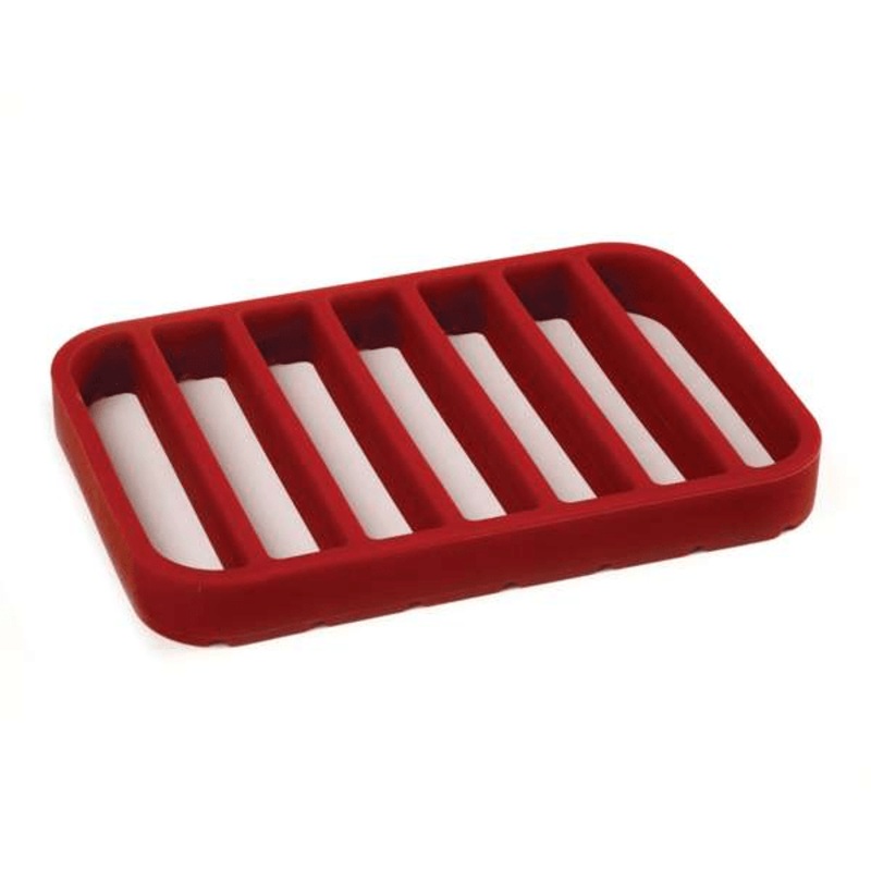 Norpro Rectangle Nonstick Silicone Roasting Rack - Red