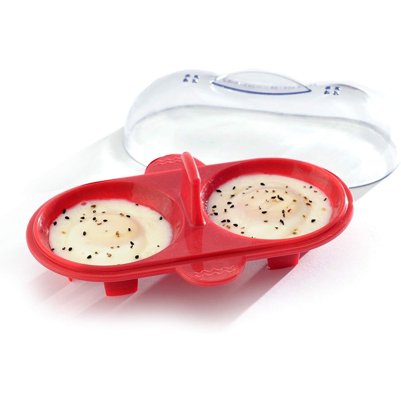 Norpro Silicone Microwave Double Egg Poacher