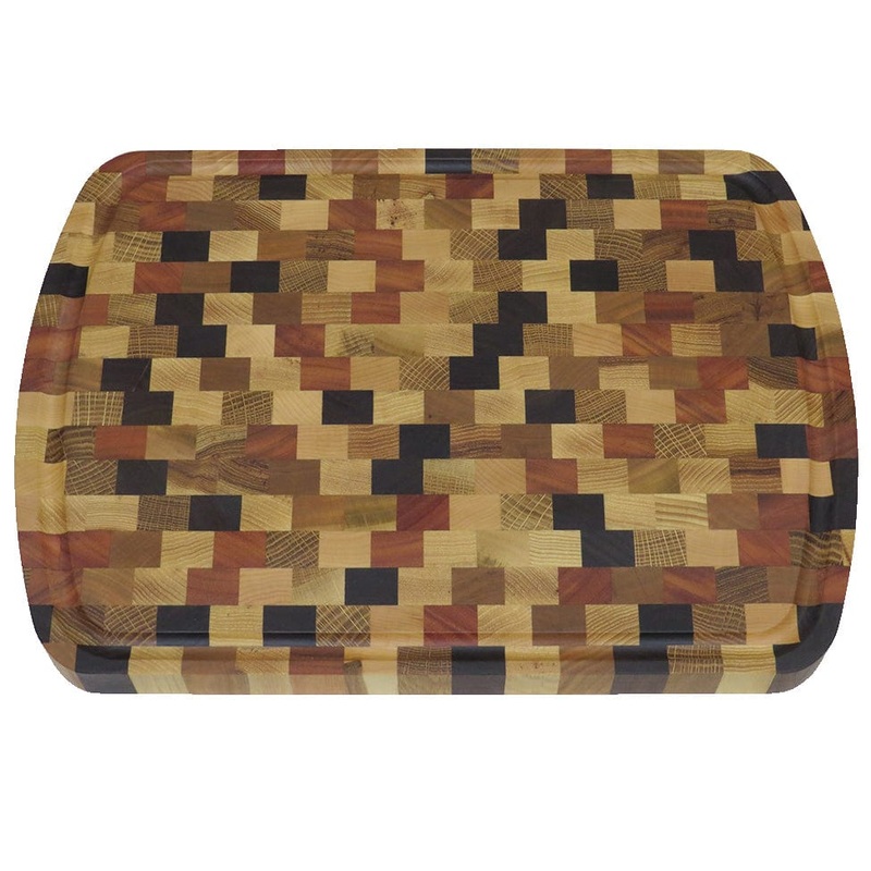 Sterling End-Grain Stockholm Cutting Board, October - 12" x 17" - Made in USA
