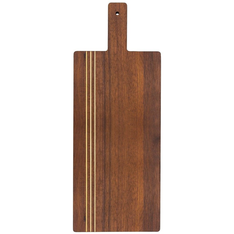 Totally Bamboo - Acacia Pinstripe Charcuterie Paddle Board - 20"