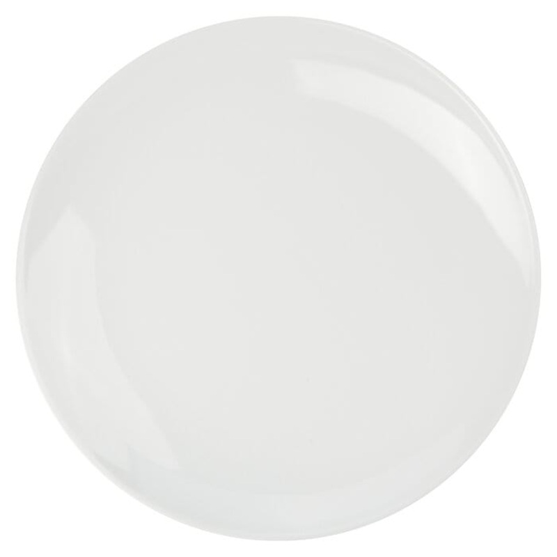 White Porcelain Coupe Salad Plate