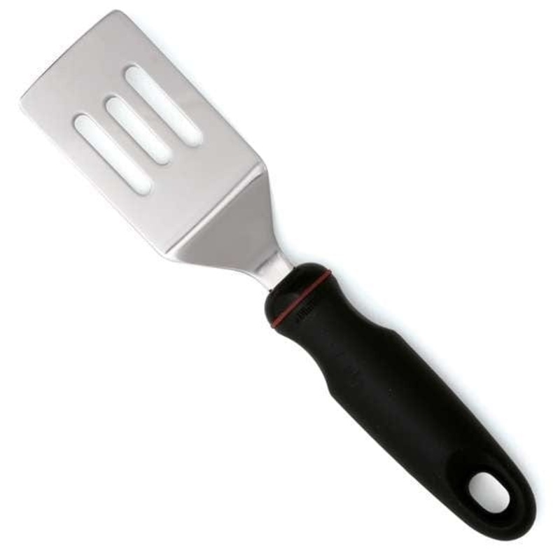 Norpro Grip-EZ Stainless Steel Short Slotted Turner - 9"