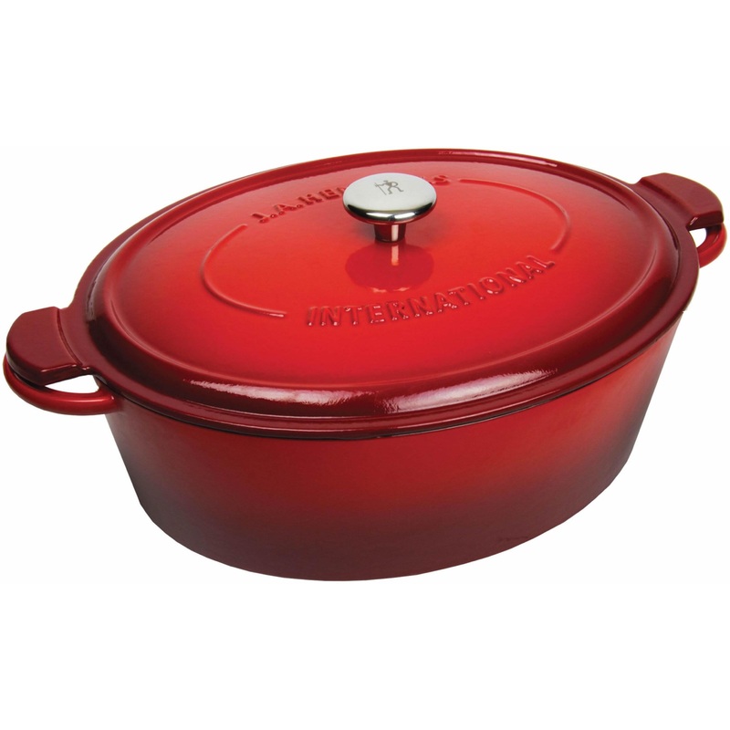 Henckels Cast Iron 4.4L Oval French Oven with Lid 13120-000
