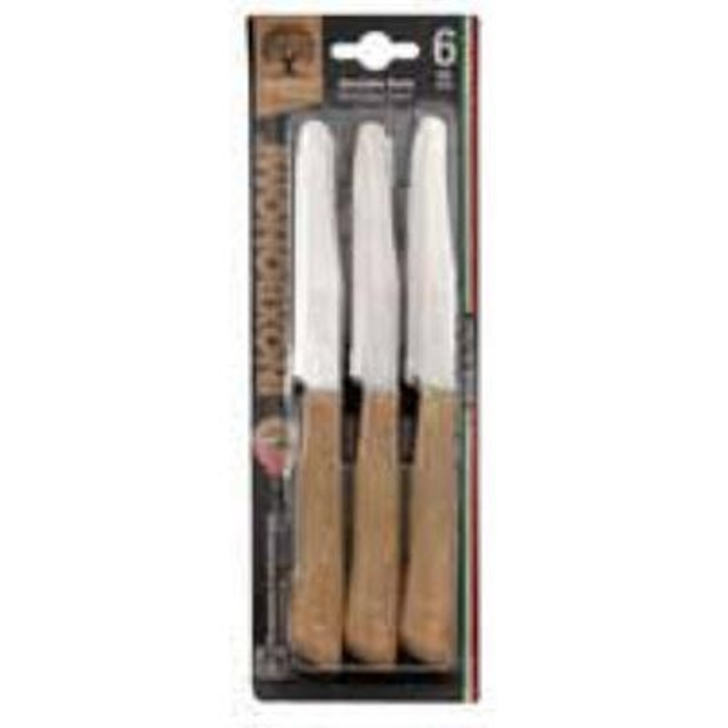 Inoxbonomi Tavola Serrated Table Knives - 6piece - Grey 6468