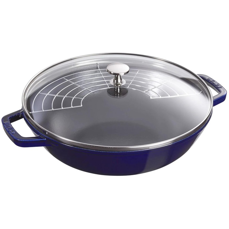 Staub 30cm Cast Iron Wok with Glass Lid 1004750