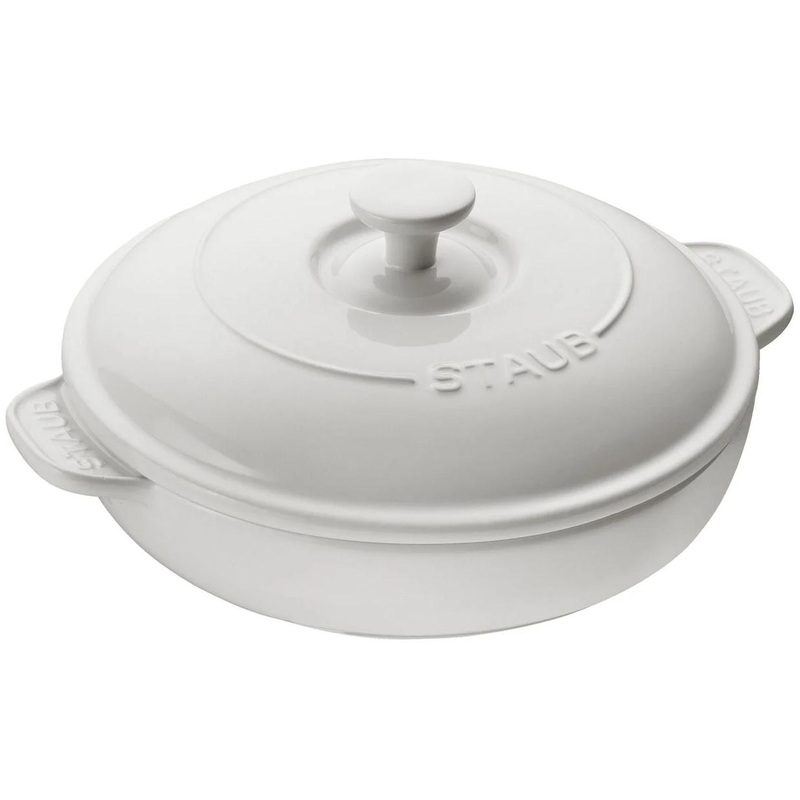 Staub 8-Inch Ceramic Round Brie Cheese Baker with Lid 1014513