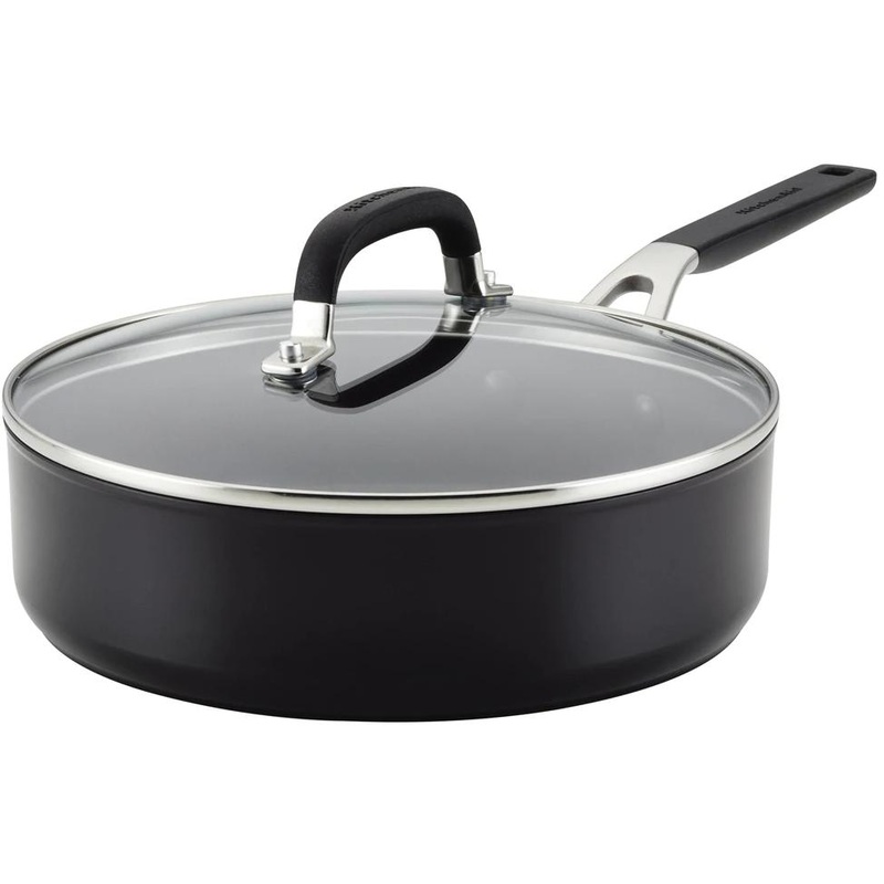 KitchenAid 3qt Hard Anodized Non-Stick Saut Pan with Lid 84804-TF05