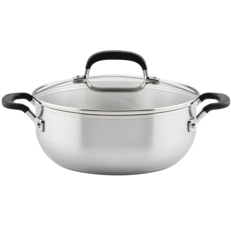 KitchenAid 4qt Stainless Steel Casserole with Lid 71021