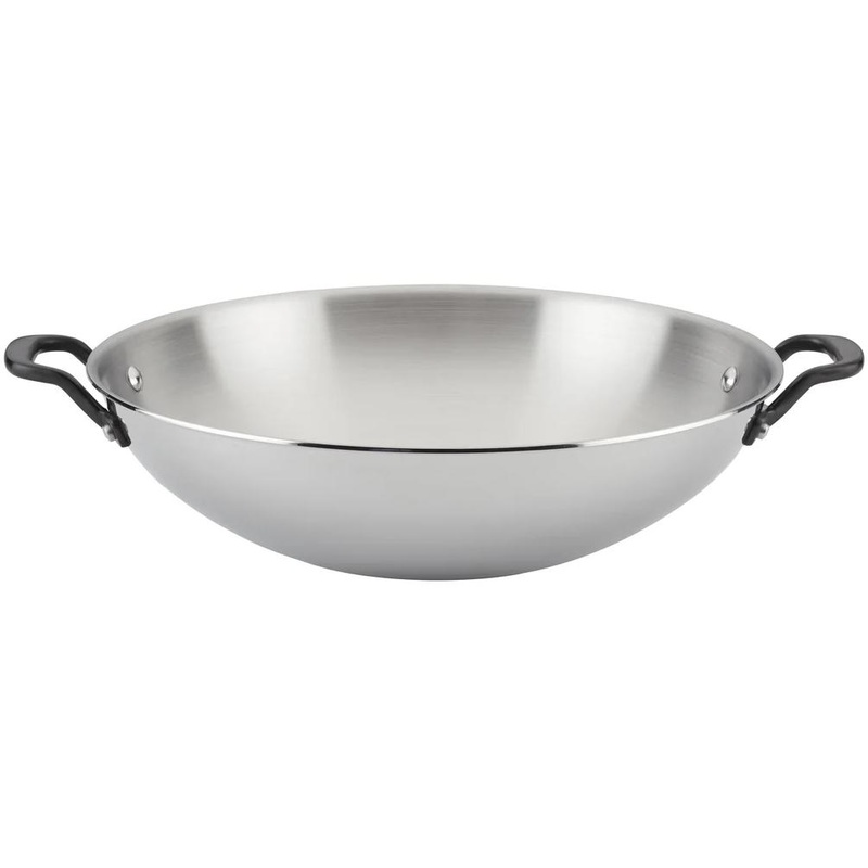 KitchenAid 5-Ply Clad Stainless Steel Wok 30008-TF05