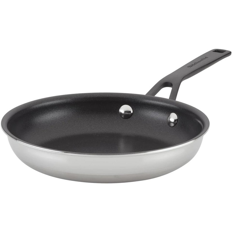 KitchenAid 8.25in 5-Ply Clad Stainless Steel Non-Stick Frying Pan 30004