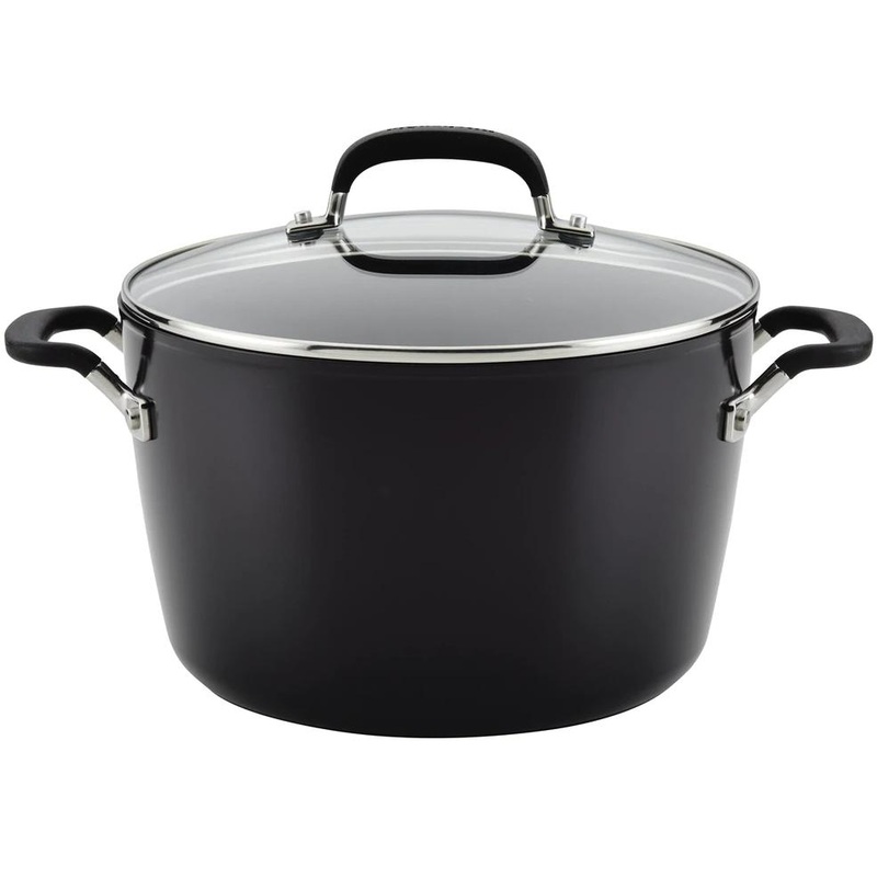 KitchenAid 8qt Hard Anodized Non-Stick Stock Pot with Lid 84805