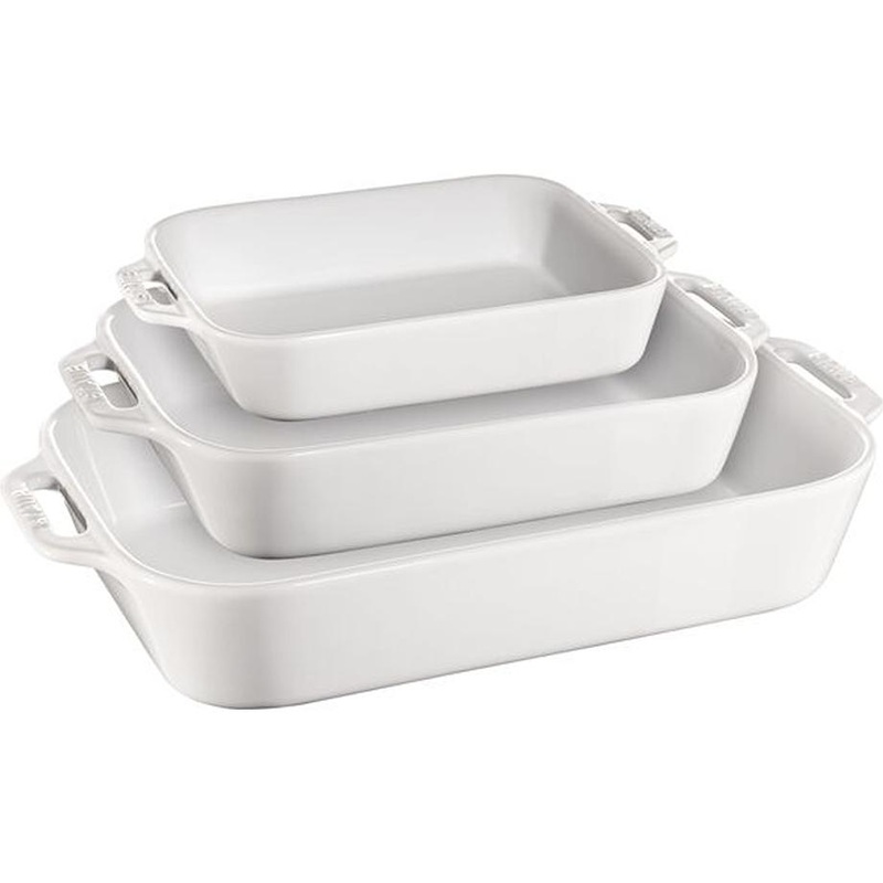 Staub 3-Piece ceramic Rectangular Baking Dish Set 1009507