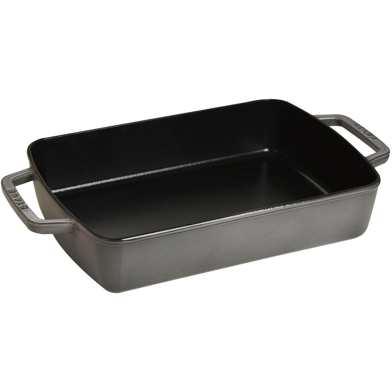 Staub Cast Iron Rectangular Roasting and Baking Pan 1004328