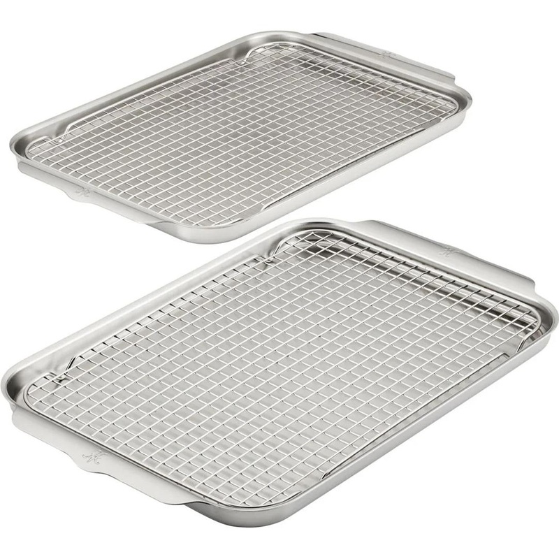 Hestan Provisions 2pc Set - 13-Inch x 18-Inch Half Sheet with 2 Cooling Racks 48824-C