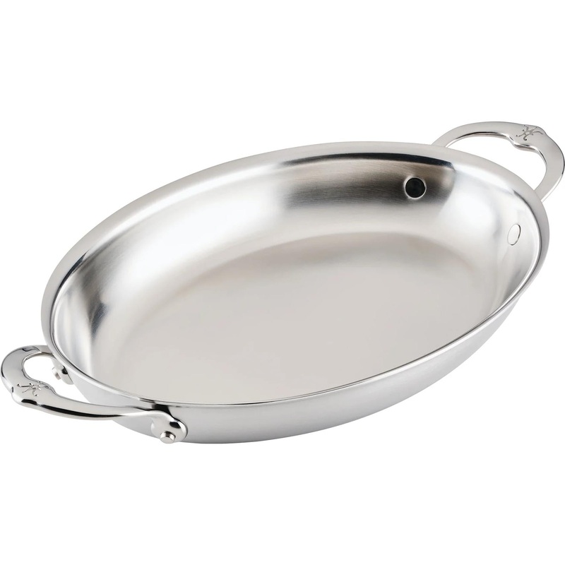 Hestan Provisions Stainless Steel Oval Au Gratin Dish 30cm 31722