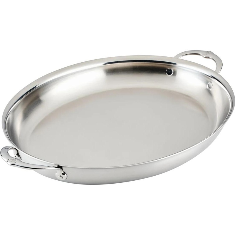 Hestan Provisions Stainless Steel Oval Au Gratin Dish 36cm 31723