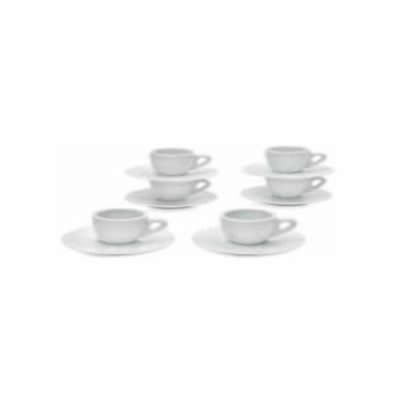 Sara Cucina 6-piece 3oz Bianco Espresso Cup Set 4CP4S1