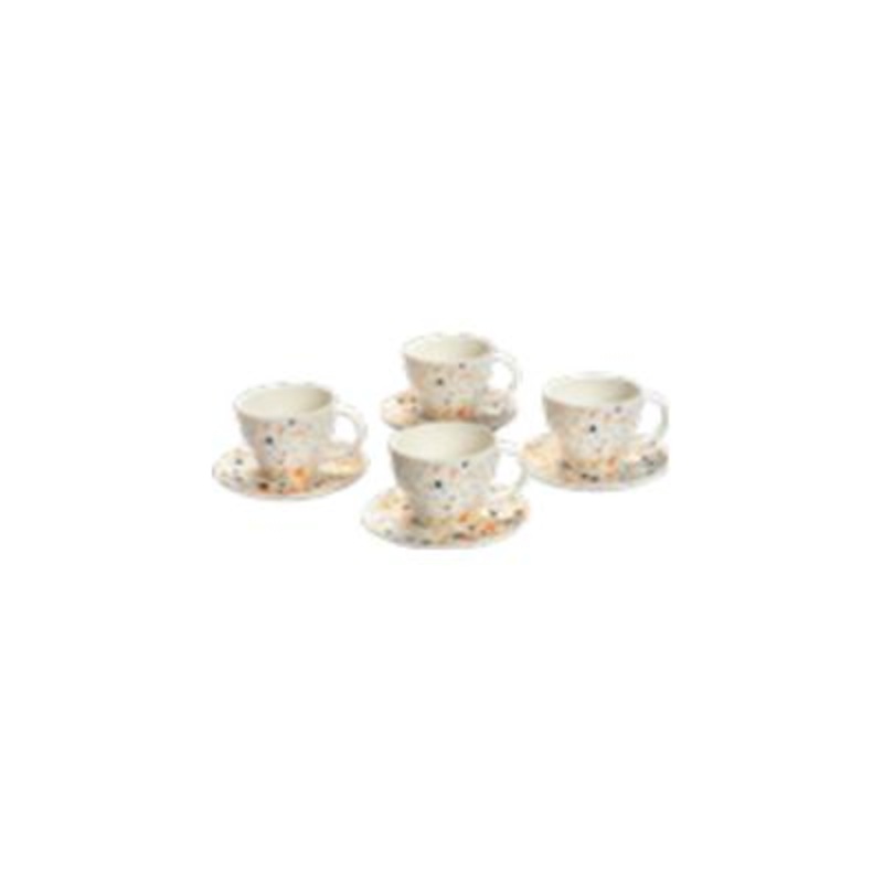 Sara Moka 4-Piece Magic Dots Cappuccino Cup Set 34674