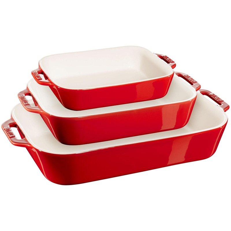 Staub Ceramique Rectangular Baking Dish Set - 3-Piece 1008690