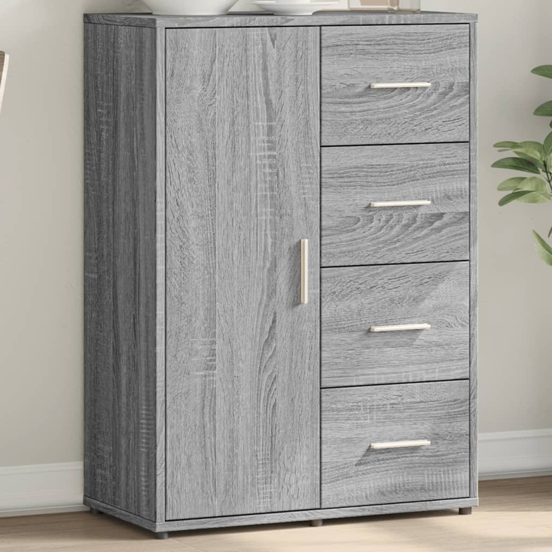 Buffet sonoma gris 60x31x84 cm bois d'ingnierie