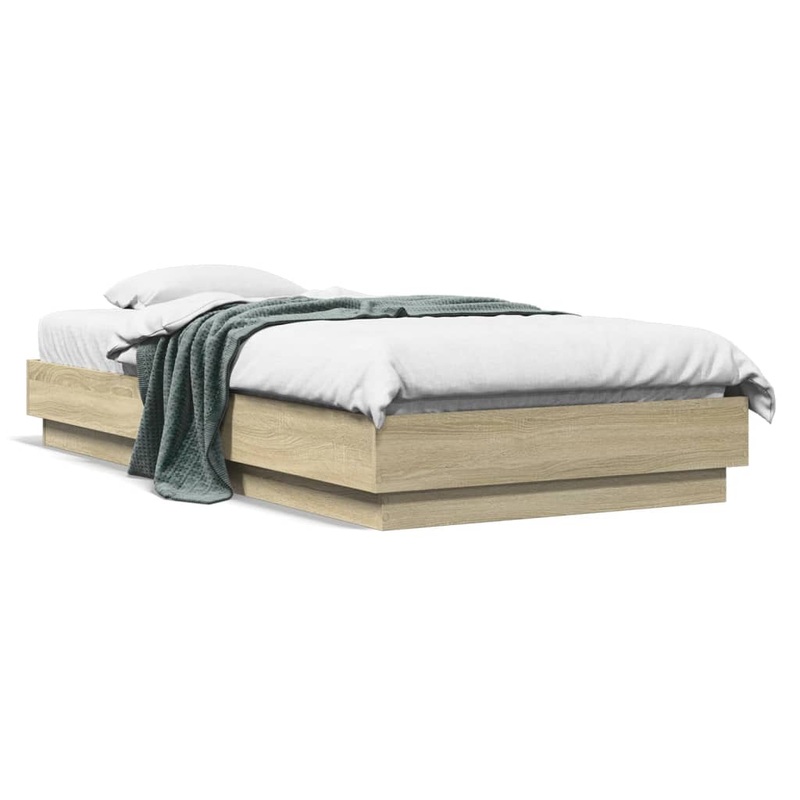Cadre de lit sans matelas avec lumires LED 90x190 cm