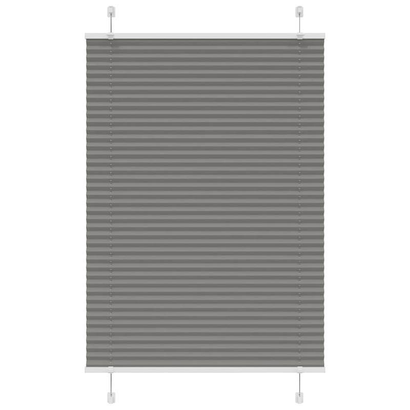 Store pliss anthracite 85x150 cm largeur du tissu 84,4 cm