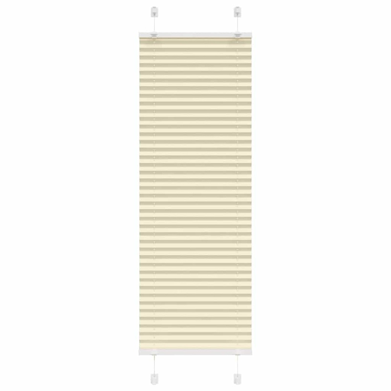 Store pliss crme 50x150 cm largeur du tissu 49,4 cm polyester