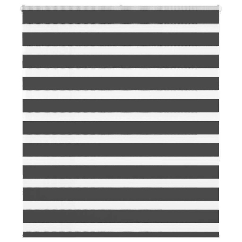 Store zbre noir 125x150 cm largeur du tissu 120,9 cm polyester