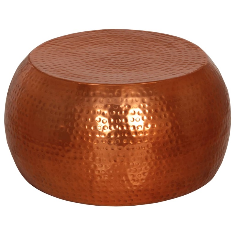 Table basse laiton 55x28 cm aluminium