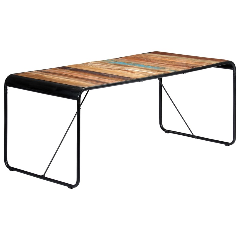Table  manger 180x90x76 cm Bois de rcupration massif
