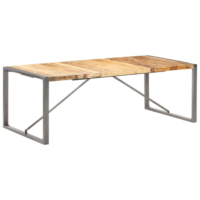 Table  manger 220x100x75 cm Bois de manguier massif brut